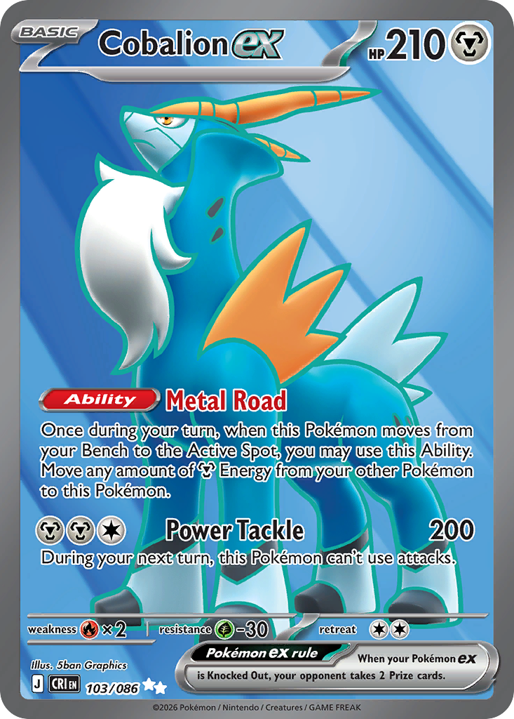 Cobalion ex card front