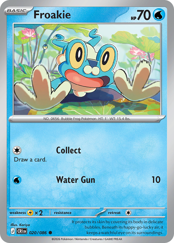 Froakie card front