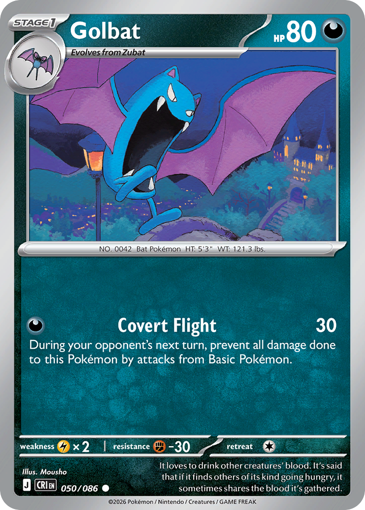 Golbat card front