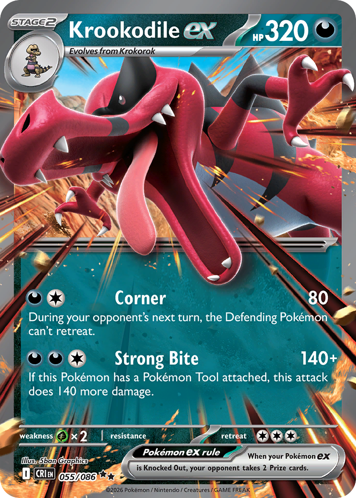 Krookodile ex card front