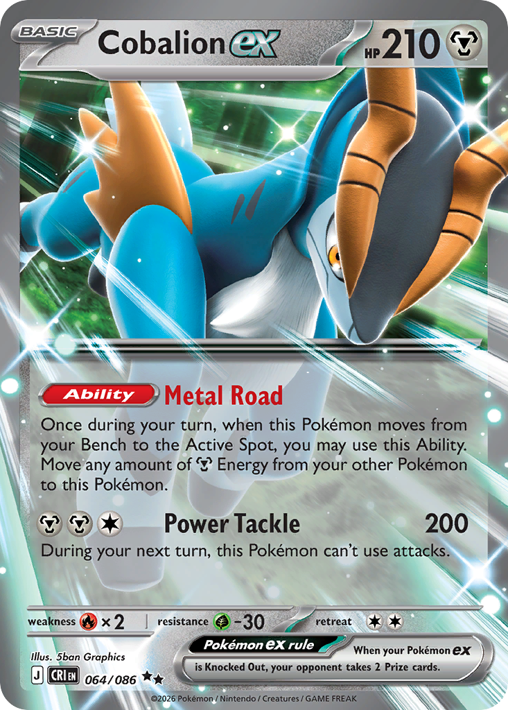 Cobalion ex card front