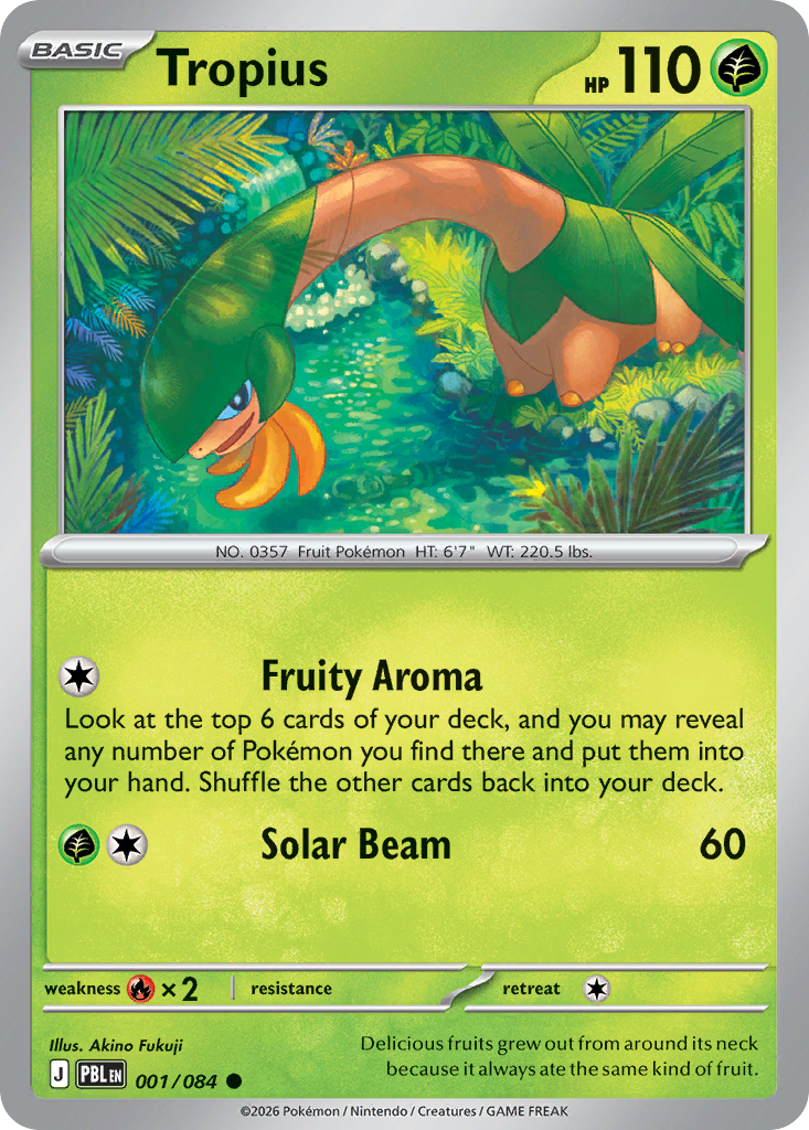 Tropius card front