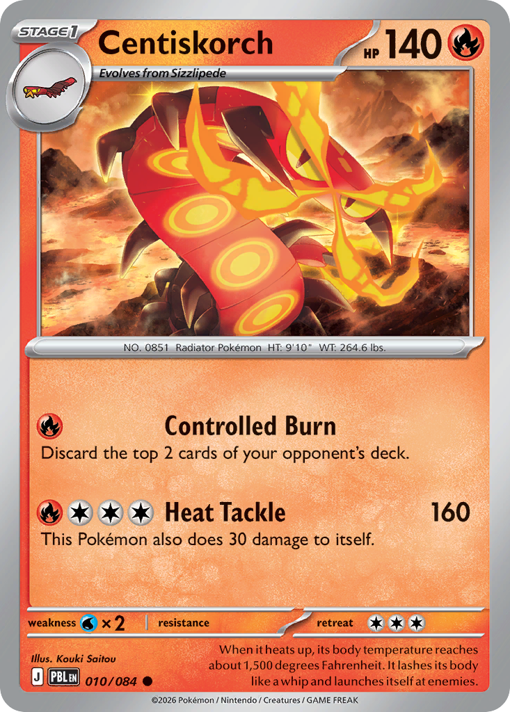 Centiskorch card front