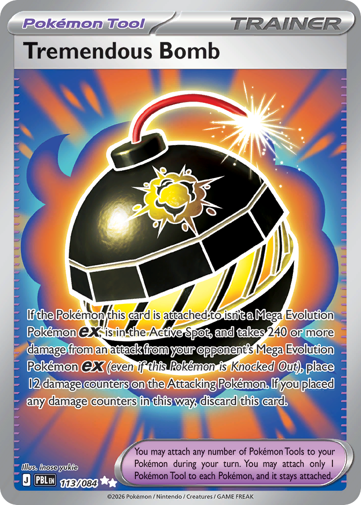 Tremendous Bomb card front