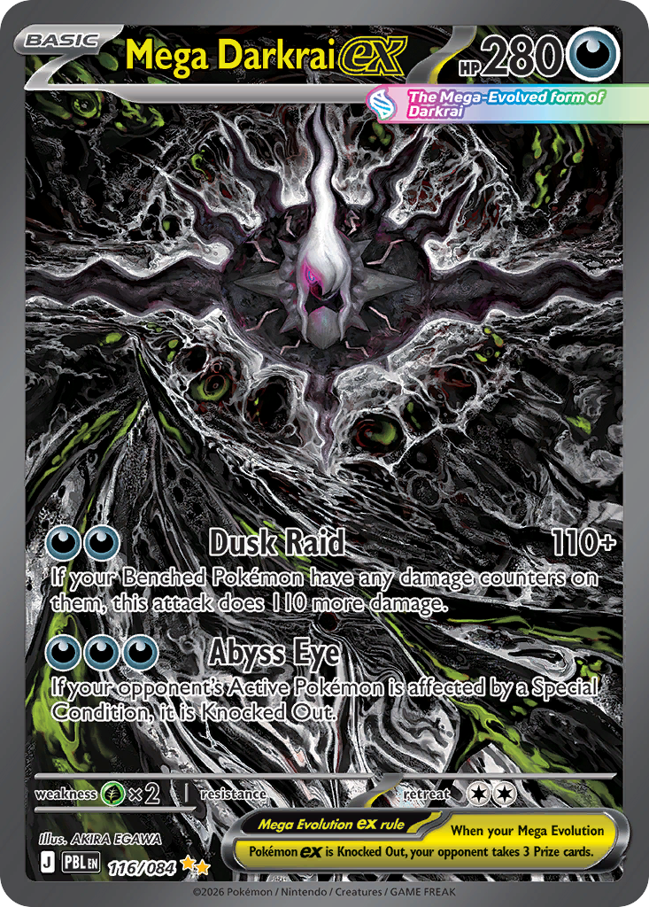 Mega Darkrai ex card front