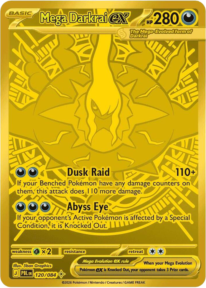 Mega Darkrai ex card front