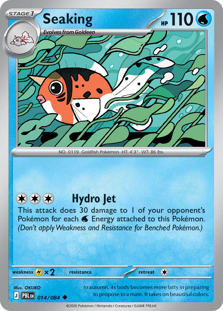 Seaking card front