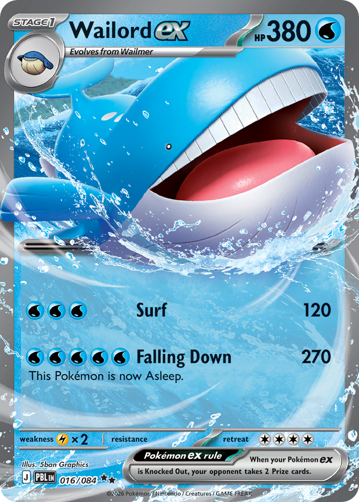 Wailord ex card front