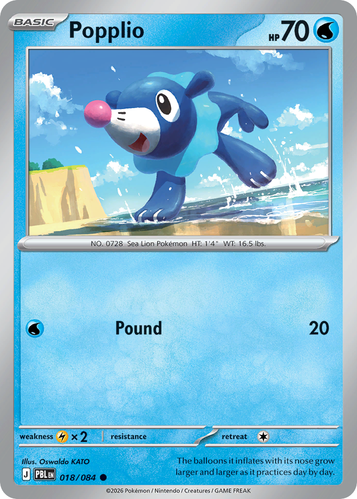 Popplio card front