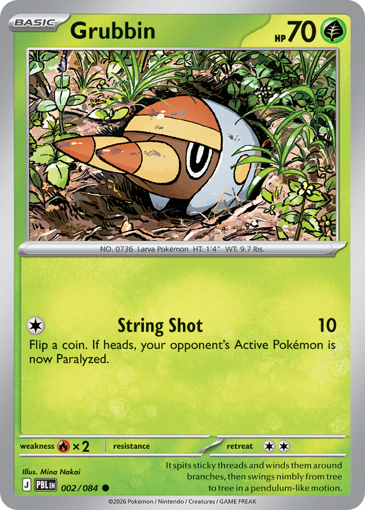 Grubbin card front