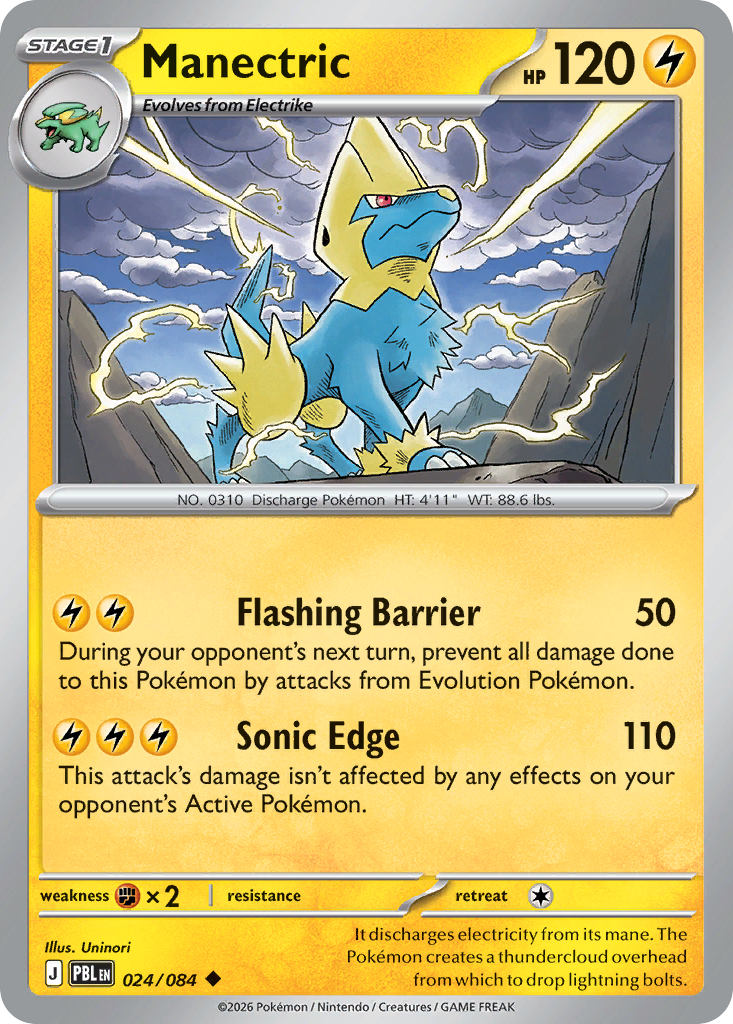 Manectric card front