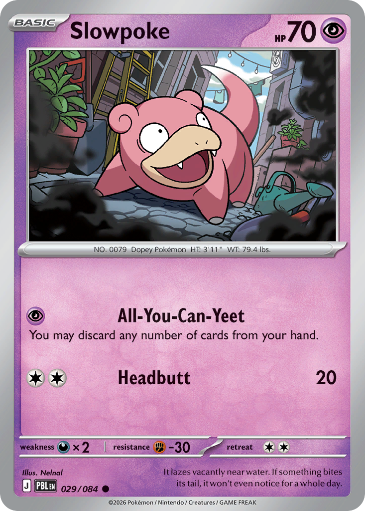 Slowpoke card front
