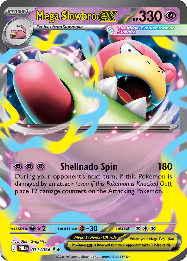 Mega Slowbro ex card front