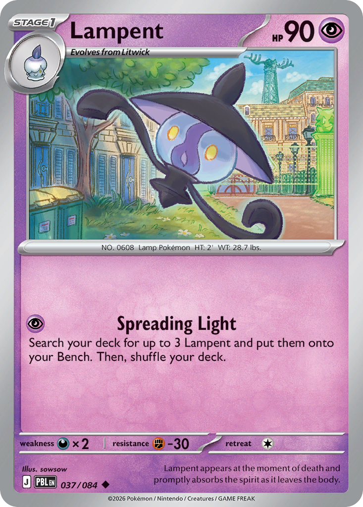Lampent card front
