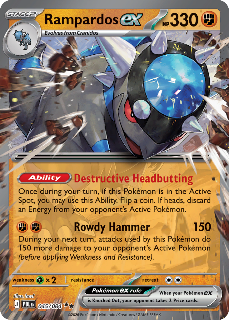 Rampardos ex card front