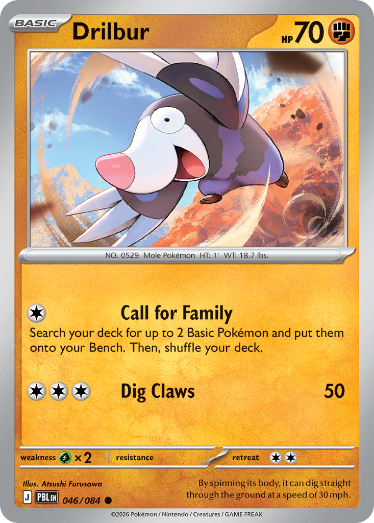 Drilbur card front