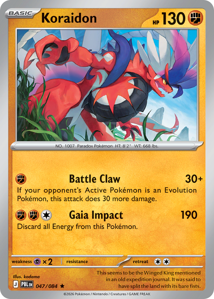 Koraidon card front