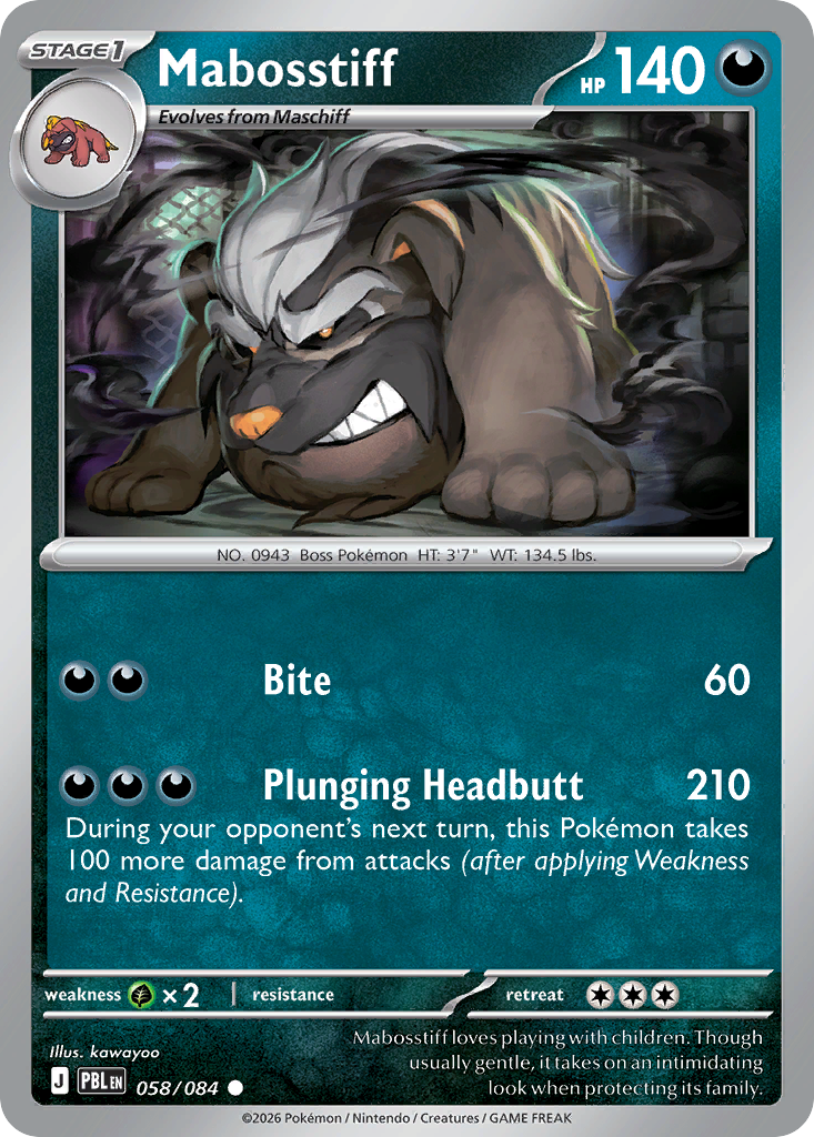Mabosstiff card front