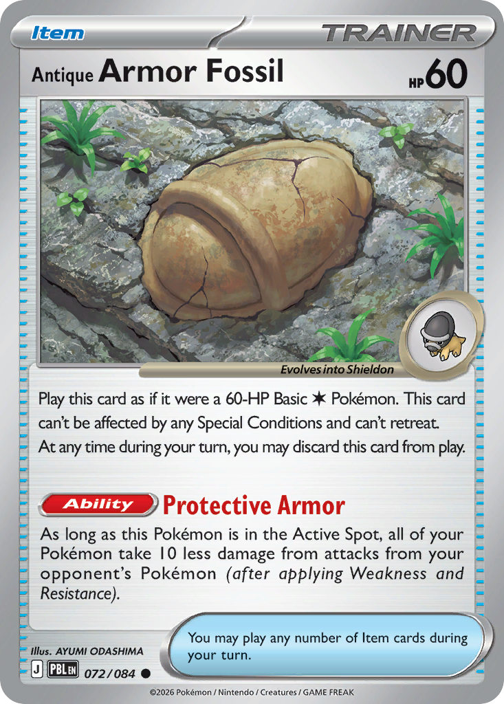 Antique Armor Fossil card front