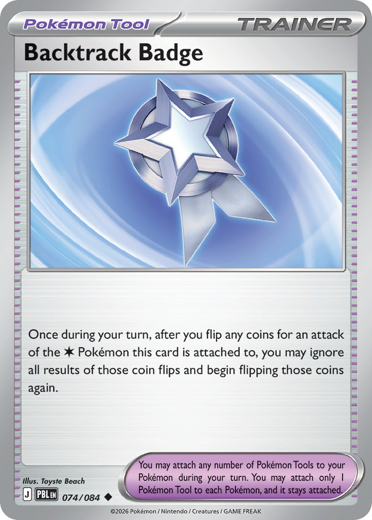 Backtrack Badge card front