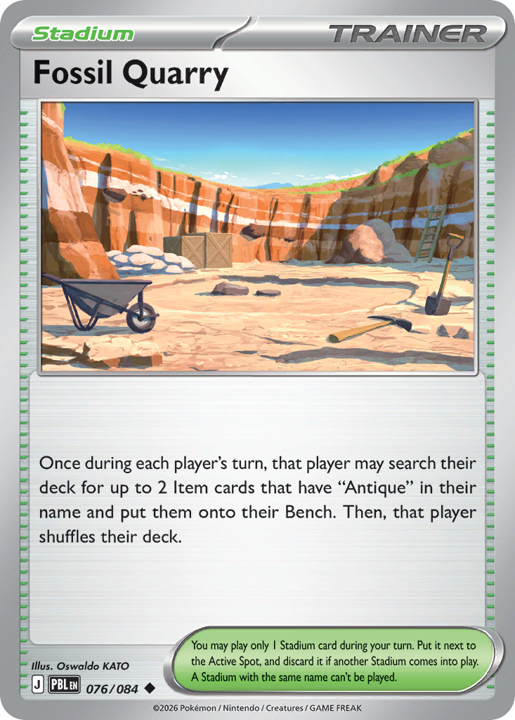 Fossil Quarry card front