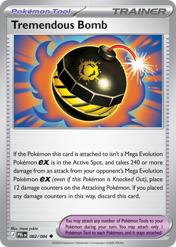 Tremendous Bomb card front