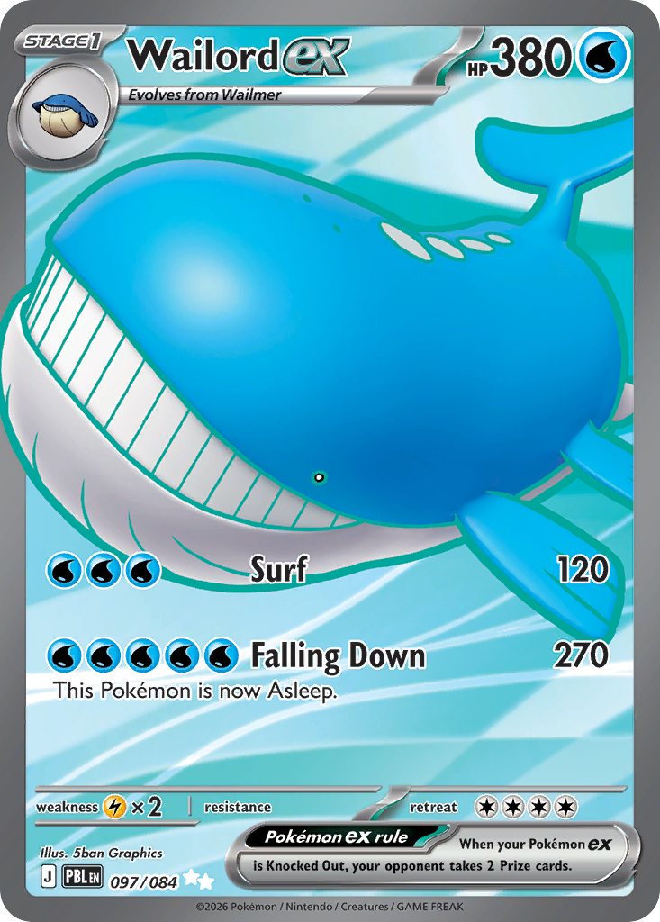 Wailord ex card front