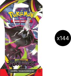 Pitch Black Sleeved Booster Case