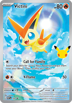 Victini card front
