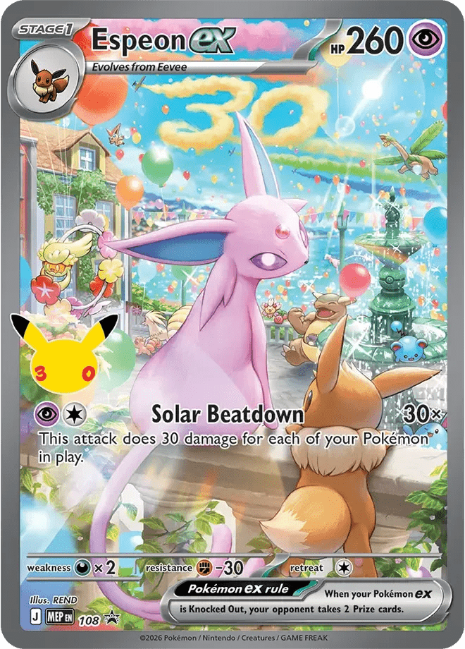 Espeon ex card front