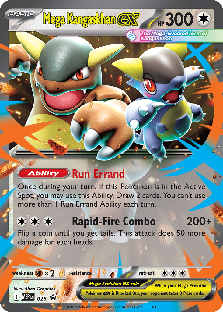Mega Kangaskhan ex card front