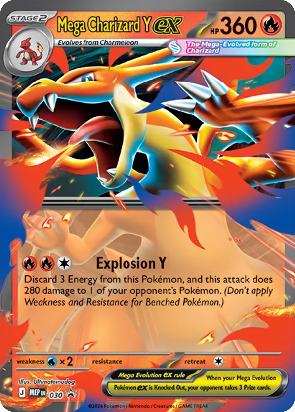 Mega Charizard Y ex card front
