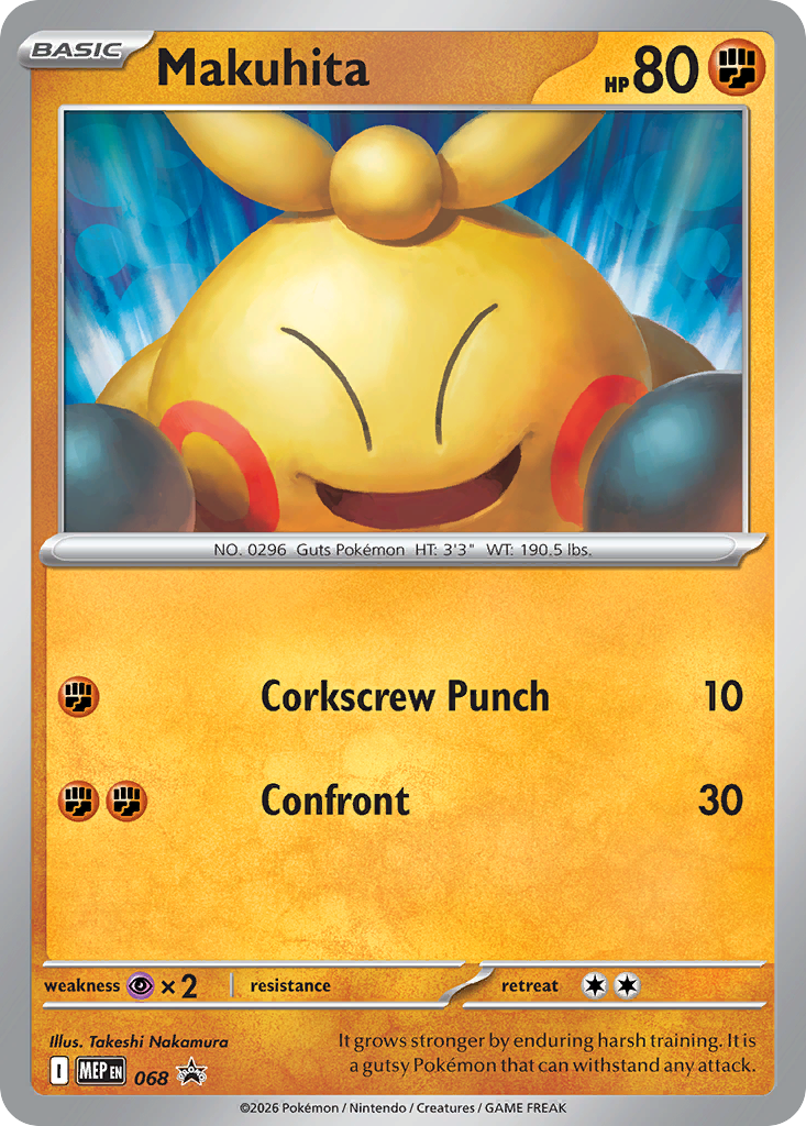 Makuhita card front