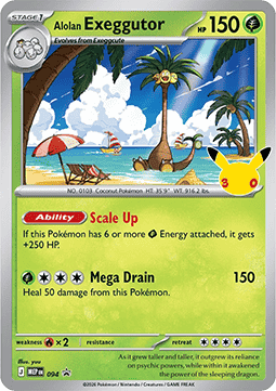 Alolan Exeggutor card front