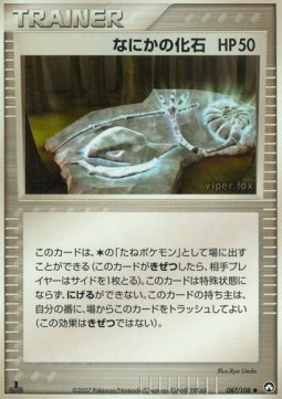 なにかの化石 card front