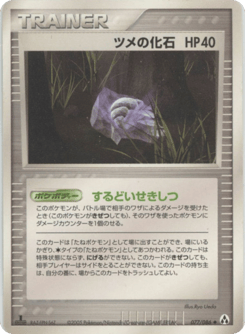 ツメの化石