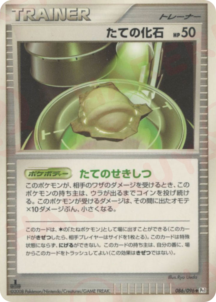 たての化石 card front
