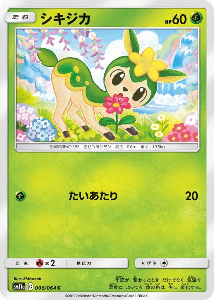 シキジカ card front