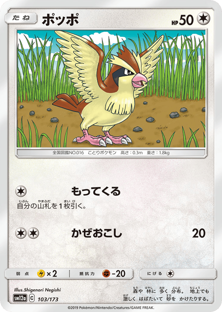 ポッポ card front