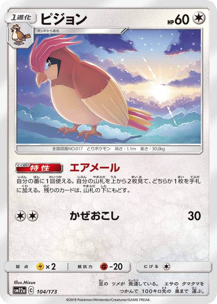 ピジョン card front