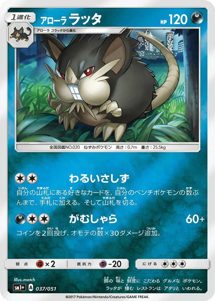 アローラ ラッタ card front