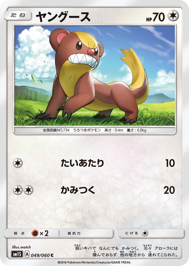 ヤングース card front