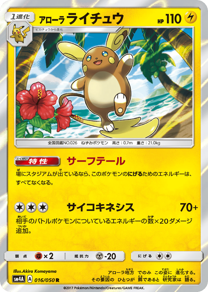 アローラ ライチュウ card front