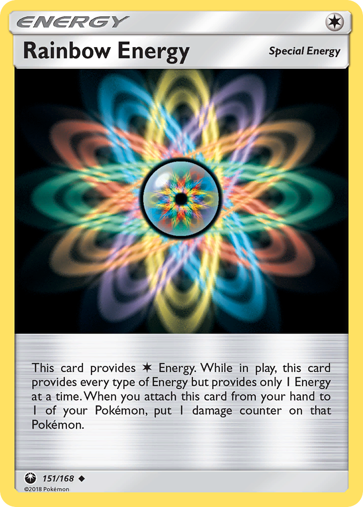 Rainbow Energy card front