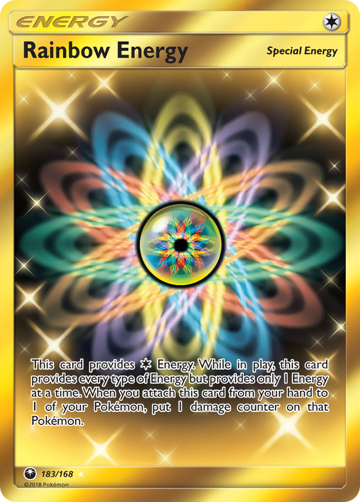 Rainbow Energy card front