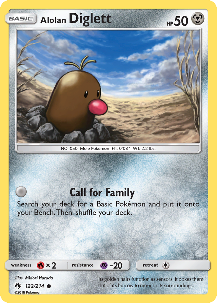 Alolan Diglett card front