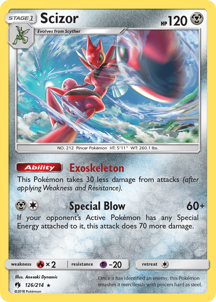 Scizor card front