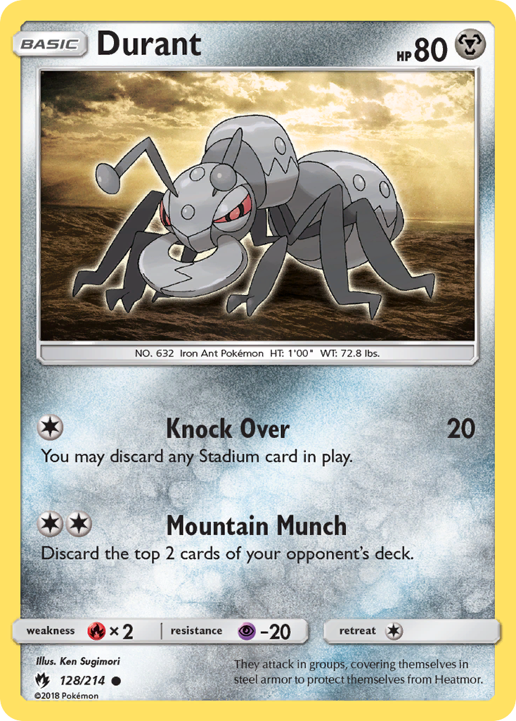 Durant card front