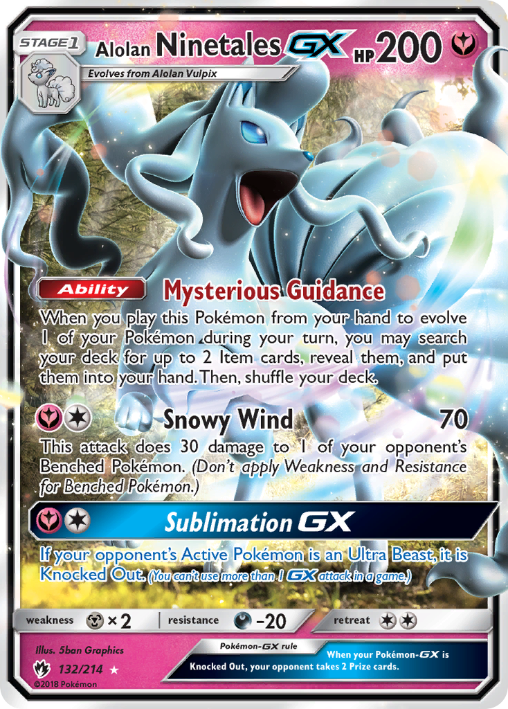Alolan Ninetales-GX card front