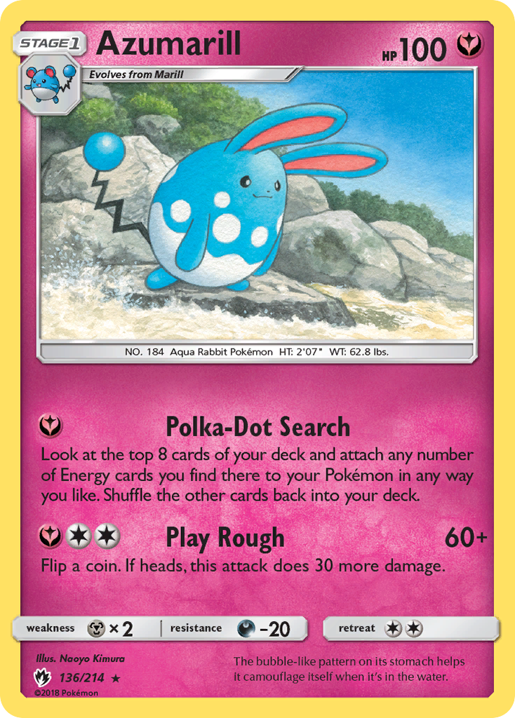 Azumarill card front